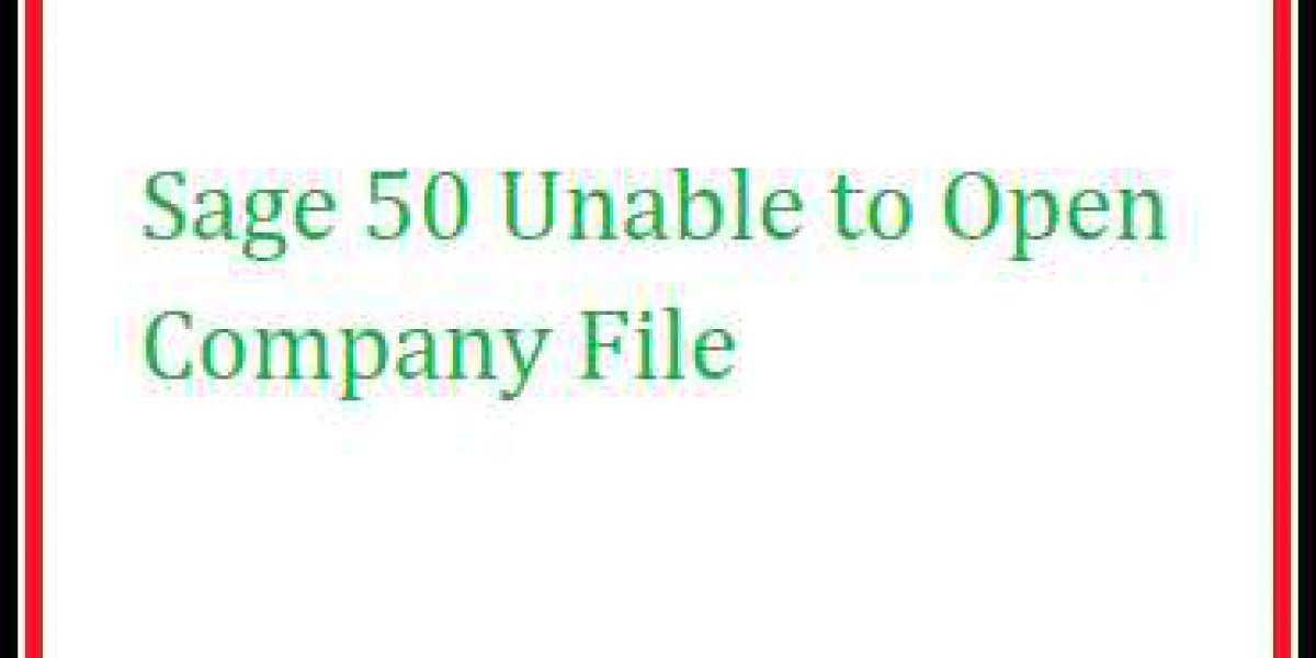 Sage 50 Unable to Open Company File
