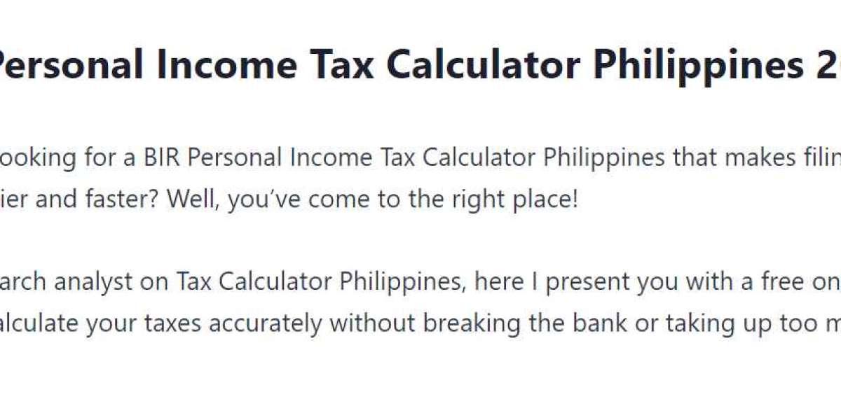 How to Compute Annual Income Tax with TaxCalculatorPhilippines