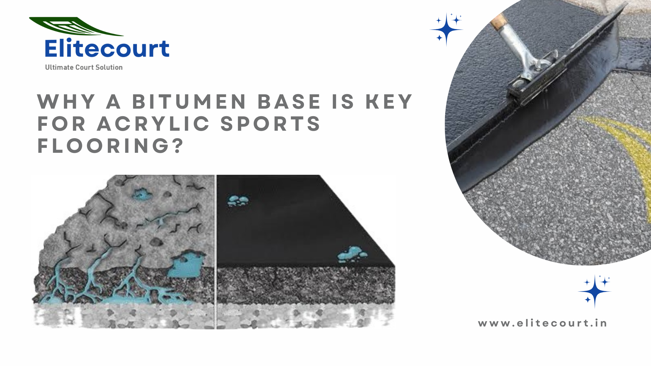 Why a Bitumen Base is Key for Acrylic Sports Flooring - Elitecourt