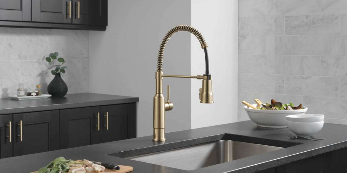 Eight Trendy Gold Kitchen Faucets for a Luxurious Finish