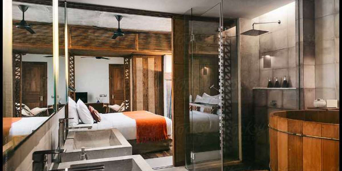 what is a hotel room with attached bathroom  ?