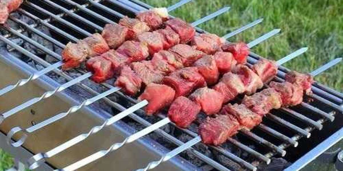 Buy Premium BBQ Stainless Steel Skewers, UAE